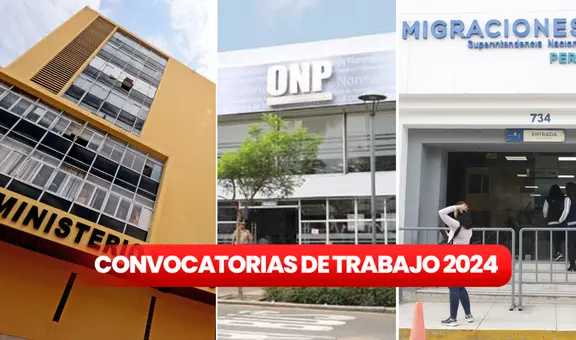 Convocatorias de trabajo del 2 hasta el 13 de diciembre en Lima, Cajamarca y Pasco con sueldos de hasta S/13.000