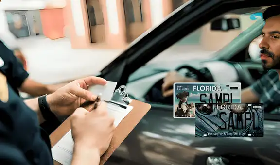 Multas en Florida: conductores recibirán sanciones por usar placas no oficiales en Estados Unidos