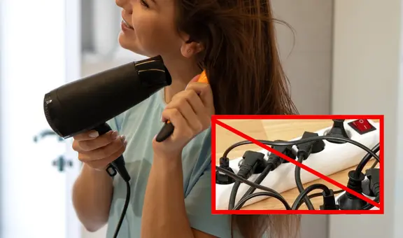 ¿Por qué nunca deberías conectar la secadora de cabello a una extensión eléctrica? La razón te sorprenderá