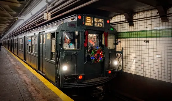 Navidad en el Metro de Nueva York: viaja al pasado en los trenes históricos de la MTA este diciembre en USA