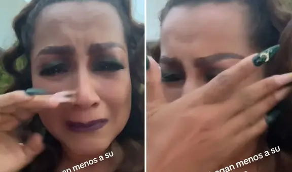 Mujer llora al no poder entregar a su hijo en el altar por prohibición de su nuera: "No me quiere"