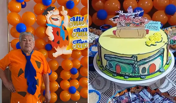 Familia peruana sorprende a su abuelito con su primer cumpleaños infantil: "Su niño interior está alegre"