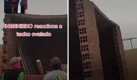 Ingeniero se sorprende al ver techo en forma de ‘U’ construido por obreros: "Lo barato sale caro"