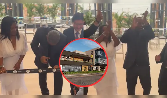 Jefferson Farfán apareció en su centro comercial 'KM40' para la inauguración: recorrió las tiendas con Doña Charo y sus hijos