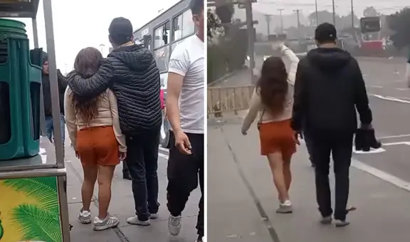 Joven le prestó sus zapatillas a su pareja y él caminó descalzo: “El último romántico"