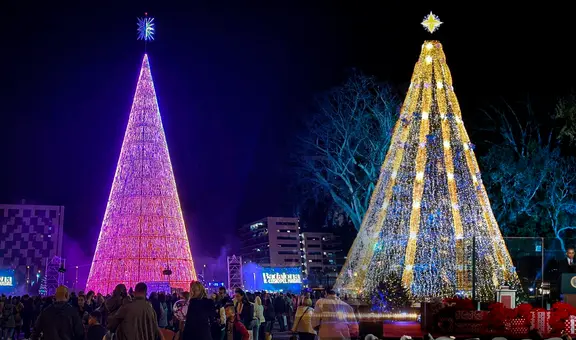 El árbol de Navidad más alto de América Latina y tercero en el mundo: tiene más de 100 metros