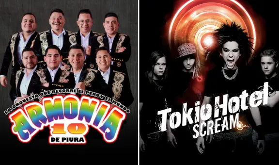 Conciertos en Lima este fin de semana, del 7 al 8 de diciembre: Armonía 10, Caribeños de Guadalupe, Amy Gutiérrez y Tokio Hotel
