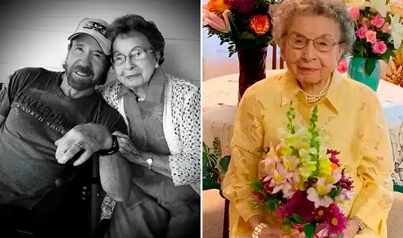 Chuck Norris comunica el fallecimiento de su madre a los 103 años: “Hasta que nos volvamos a encontrar”