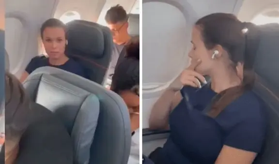 Madre confronta a pasajera por no ceder asiento a su hijo en vuelo y genera polémica