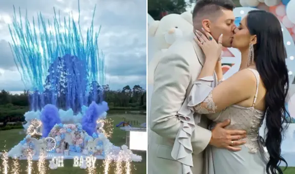 Ignacio Baladán y 'La Segura' celebraron lujoso baby shower en Colombia: así fue la revelación del sexo del su primer bebé