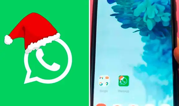 ¿Cómo colocarle un gorro de Santa Claus al ícono de WhatsApp? Así activas el modo Navidad