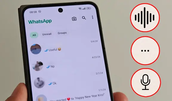 WhatsApp estrena nuevos íconos: ¿qué significan las ondas de sonido, los puntos suspensivos y el micrófono?