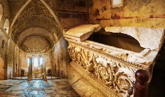 Arqueólogos descubren supuesta tumba de San Nicolás, el "verdadero 'Santa Claus'", en una iglesia de Turquía