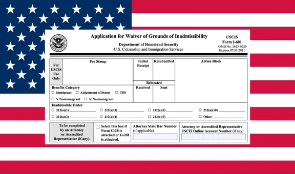 Perdón migratorio en EE. UU.: requisitos y tiempos de procesamiento del formulario I-601 antes del 2025