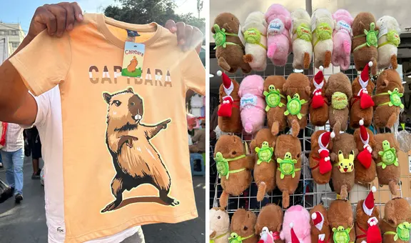 Mercado Central adopta la fiebre por los capibaras con productos innovadores: desde polos hasta carteras