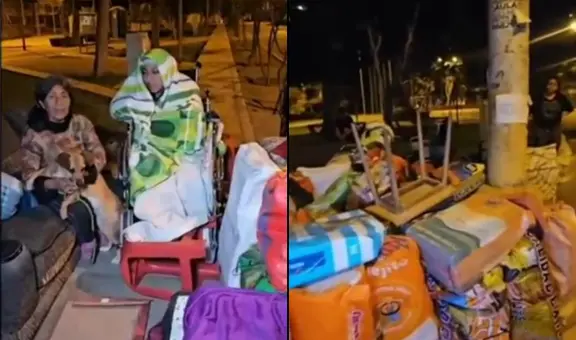 Adultos mayores de Puente Piedra son desalojados de casa y viven en la calle hace más de una semana