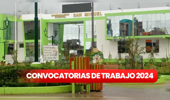 ¿Tienes solo primaria o secundaria? Municipalidad de San Miguel lanza convocatoria de trabajo con sueldos de hasta S/ 2.500