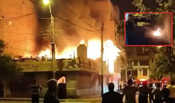 Incendio en San Borja consumió vivienda prefabricada de 2 pisos: se necesitaron hasta 8 unidades de bomberos