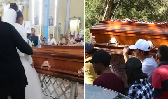 Joven fue con su vestido de novia al funeral de su pareja: “Se iban a casar en una semana”