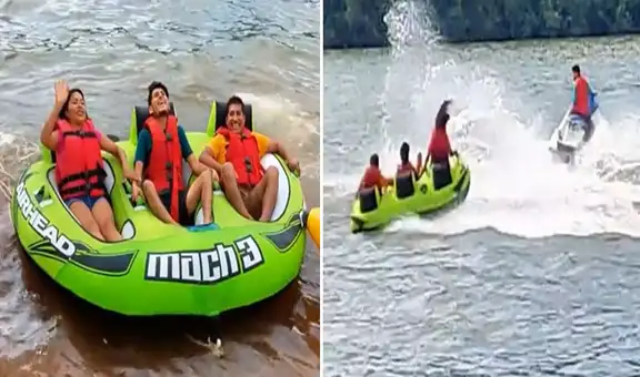 Joven subió a juego extremo en Tarapoto, sin imaginar lo que pasaría: “Su cuello es un resorte”