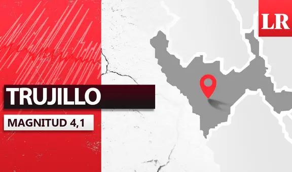 Temblor de magnitud 4,1 remeció Trujillo hoy, según IGP