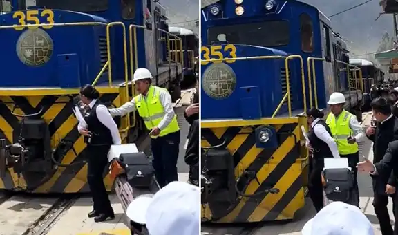 ¡Increíble! Trabajadora de tren en Cusco se salva de sufrir accidente y clip es viral: "Por segundos"