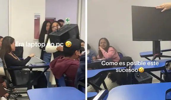Peruana lleva su PC gamer a clases y sorprende a sus compañeros que usan laptops: "Vale más que todas"