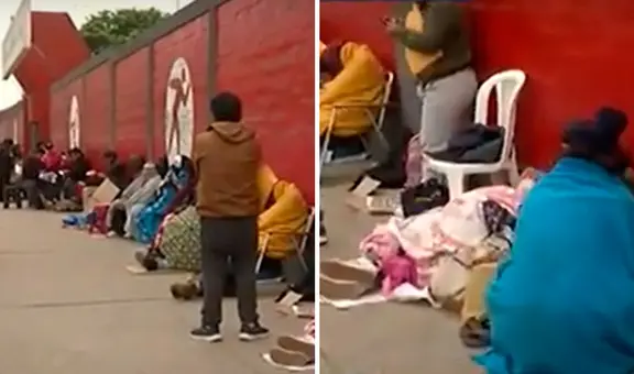 Madres acampan 3 días con lluvia para matrícula 2025 en SJM, pero trámite es virtual: "Nada nos acredita una vacante"