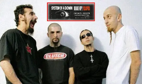 System of a Down Colombia 2025: ¿cuándo empieza la venta de boletos y cuál es el precio para el concierto tras 10 años?