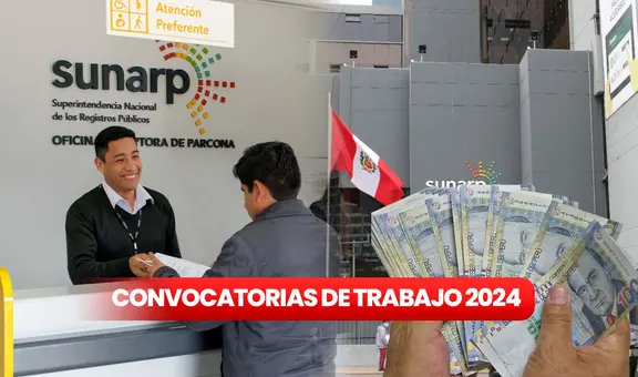 ¿Egresado técnico o universitario? Sunarp lanza convocatoria de trabajo para personas sin experiencia a nivel nacional