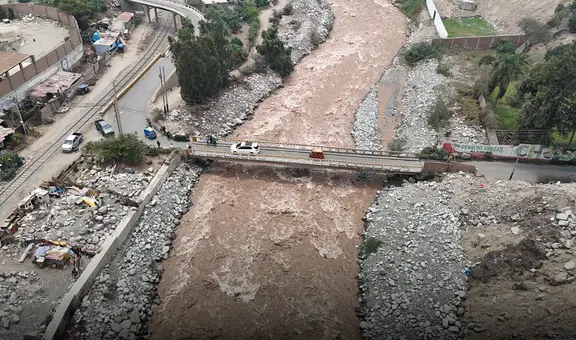 Lluvias amenazan 6 regiones y en Lima aumenta caudal del Rímac y Chillón