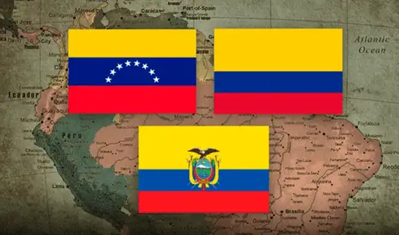 ¿Por qué las banderas de Colombia, Ecuador y Venezuela son casi idénticas? conoce aquí la razón