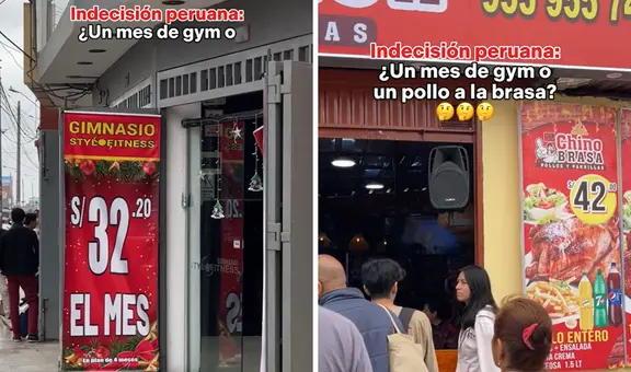 Gimnasio es viral por estar junto a pollería y generan divertidas reacciones: “El gym y el ñam”