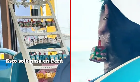 Peruana emprende con aretes de cajas de panetón y es viral en redes: “Nos las ingeniamos”