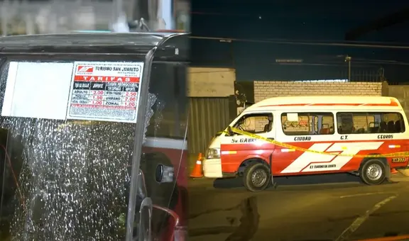 Extorsionadores atacan a balazos combi en Chorrillos y dejan herido a chofer