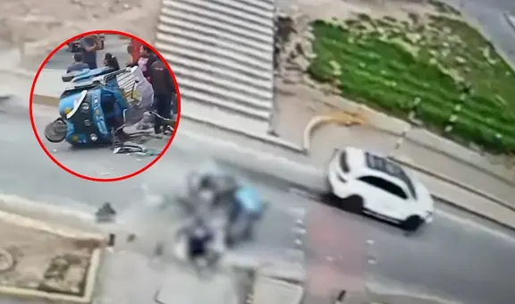 Camioneta de regidor de Villa El Salvador impacta contra mototaxi y huye: deja tres personas heridas