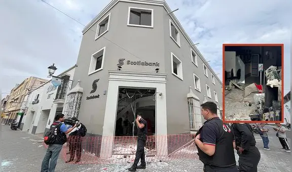 Delincuentes detonan explosivos en banco Scotiabank de Trujillo: habrían robado fuerte suma de dinero