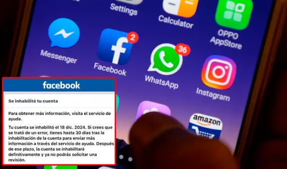 ¿Tu cuenta de Facebook, Instagram o WhatsApp fue suspendida por Meta? Te diremos cómo recuperarla