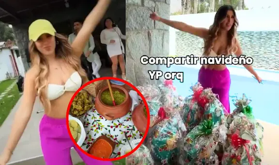 Yahaira Plasencia sorprende a sus empleados con tremenda fiesta por Navidad: buffet, DJ, piscina y canasta de víveres
