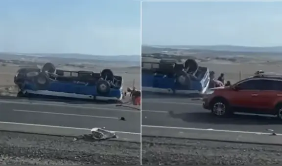 Tragedia en Panamericana Sur: un muerto y varios heridos tras choque de bus y tráiler en Pisco