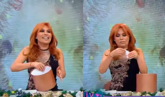 Magaly Medina revela por error el nombre de su amigo secreto en vivo y todo se sale de control: “No hay más talentos en ATV”