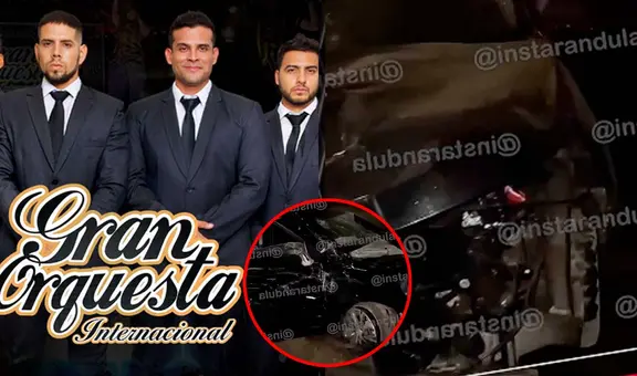 Auto de miembro de La Gran Orquesta Internacional de Christian Domínguez quedó destrozado tras accidente: filtran impactantes imágenes