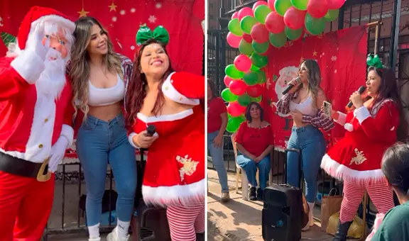 Gabriela Serpa realizó chocolatada a los más necesitados tras lamentable incidente con los ‘urracos’ de Magaly Medina