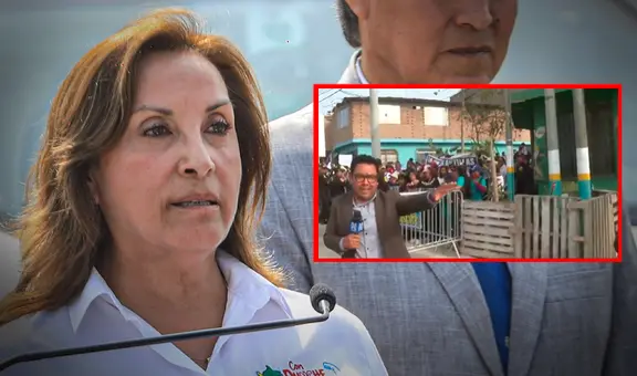 Dina Boluarte: con rejas impiden acceso de prensa y ciudadanos a inauguración de comisaría en Villa María del Triunfo