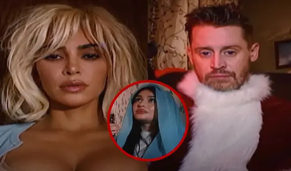 Kim Kardashian y Macaulay Culkin protagonizan una nueva y erótica versión de 'Santa Baby' por Navidad