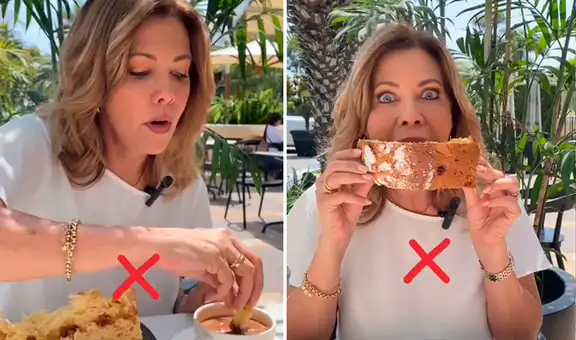 Maritere Braschi causa revuelo al mostrar la forma correcta de comer panetón: “No lo sostengan con las manos”
