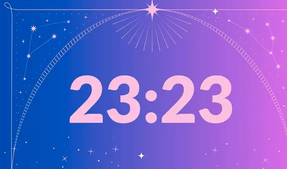 ¿Qué significa ver la hora espejo 23:23 en el reloj?