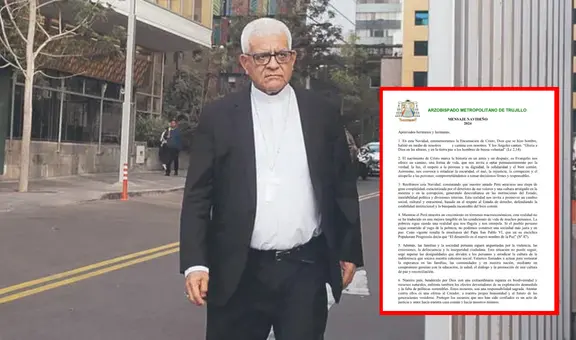 Monseñor Miguel Cabrejos: "El Perú atraviesa el deterioro de sus valores y una cultura arraigada en la mentira y en la corrupción"