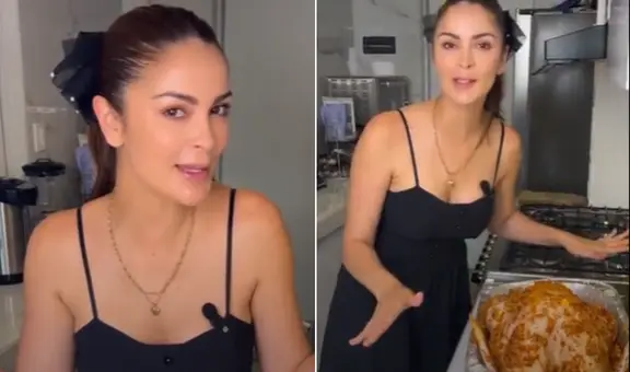 Laura Spoya comparte su receta navideña y es comparada con Magaly: ''Eso está crudo''