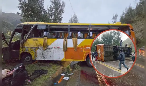 Trágico accidente en Cusco: 2 fallecidos y 17 heridos deja el despiste de bus de la empresa Rápidos